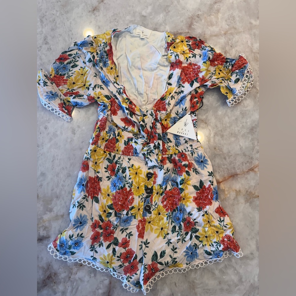 Lost + Wander Floral Romper NWT | Boho Summer Playsuit Size S